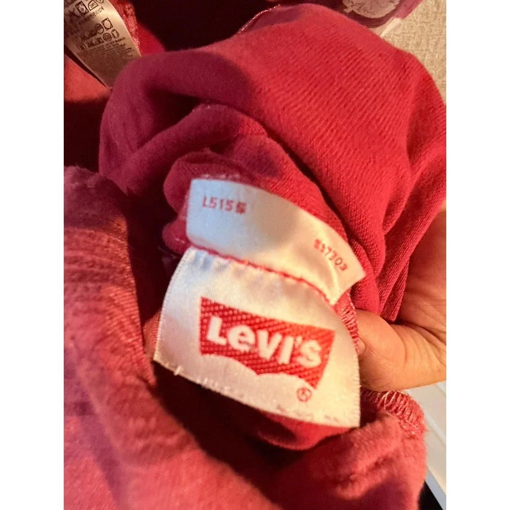 Vintage Levi's 501  Women's Button Fly 33x32‎  Red Excellent Cond.
